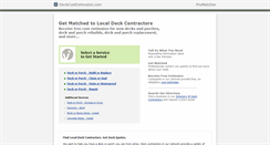 Desktop Screenshot of deckcostestimates.com